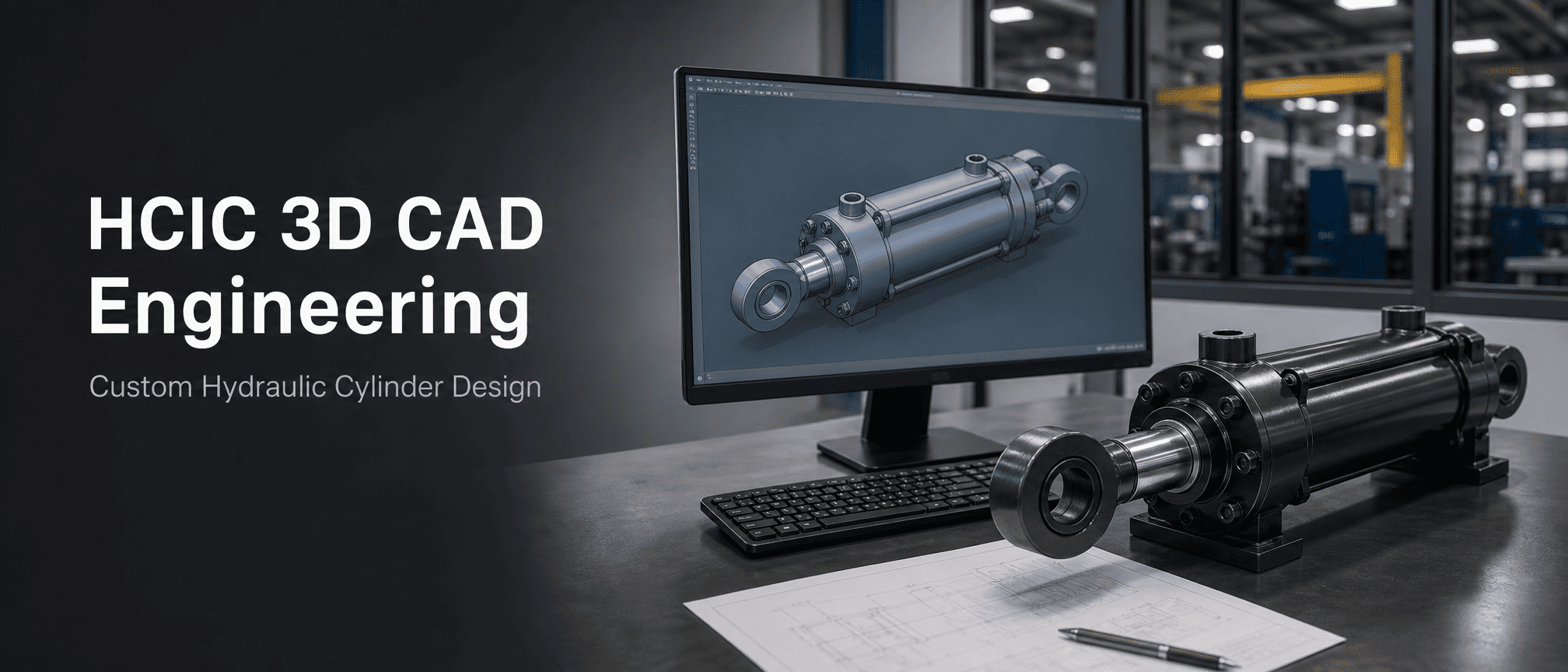 Το HCIC ενημερώνει τον πόρο μηχανικής του 3D CAD για προσαρμοσμένους υδραυλικούς κυλίνδρους